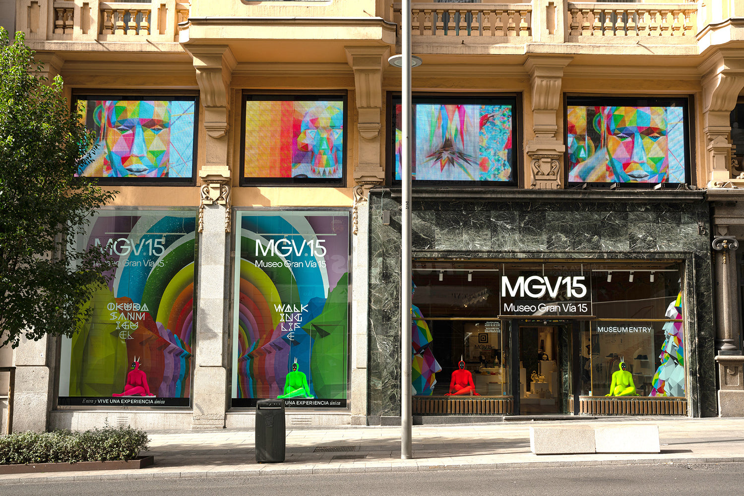 Fachada del Museo Gran Vía 15 vista desde la acera de enfrente