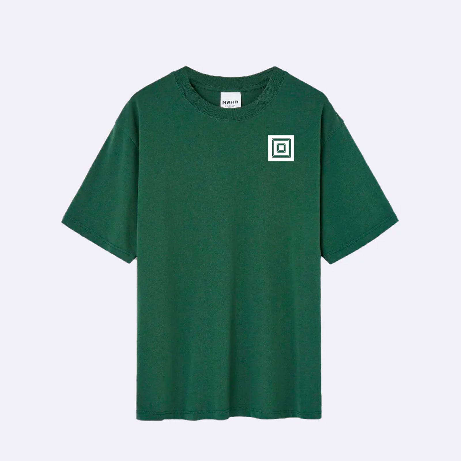 Camiseta básica de color verde de MGV15, parte delantera